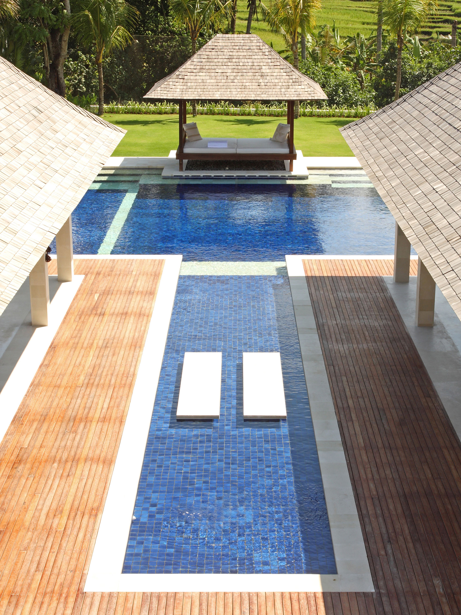 Villa Asante - Semi-aerial of pool - Villa Asante, Canggu, Bali